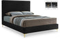 Geri Black Velvet Queen Bed - Royal Furniture & Gifts (MI) - Multi Location