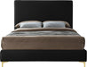 Geri Black Velvet King Bed - Royal Furniture & Gifts (MI) - Multi Location