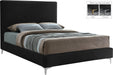 Geri Black Velvet King Bed - Royal Furniture & Gifts (MI) - Multi Location