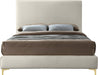 Geri Cream Velvet Queen Bed - Royal Furniture & Gifts (MI) - Multi Location