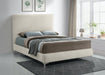 Geri Cream Velvet Queen Bed - Royal Furniture & Gifts (MI) - Multi Location