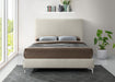 Geri Cream Velvet Queen Bed - Royal Furniture & Gifts (MI) - Multi Location