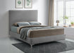 Geri Grey Velvet Queen Bed - Royal Furniture & Gifts (MI) - Multi Location