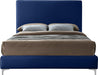 Geri Navy Velvet King Bed - Royal Furniture & Gifts (MI) - Multi Location