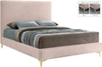 Geri Pink Velvet Queen Bed - Royal Furniture & Gifts (MI) - Multi Location