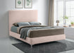 Geri Pink Velvet Queen Bed - Royal Furniture & Gifts (MI) - Multi Location