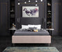 Ghost Pink Velvet Queen Bed - Royal Furniture & Gifts (MI) - Multi Location