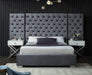 Grande Grey Velvet Queen Bed (3 Boxes) - Royal Furniture & Gifts (MI) - Multi Location