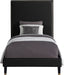 Harlie Black Velvet Twin Bed - Royal Furniture & Gifts (MI) - Multi Location