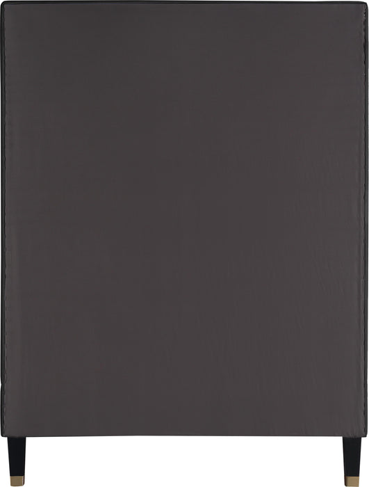 Harlie Black Velvet Twin Bed - Royal Furniture & Gifts (MI) - Multi Location