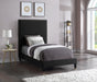 Harlie Black Velvet Twin Bed - Royal Furniture & Gifts (MI) - Multi Location