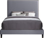 Harlie Grey Velvet King Bed - Royal Furniture & Gifts (MI) - Multi Location
