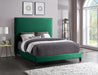 Harlie Green Velvet Queen Bed - Royal Furniture & Gifts (MI) - Multi Location