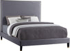 Harlie Grey Velvet Queen Bed - Royal Furniture & Gifts (MI) - Multi Location