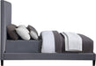 Harlie Grey Velvet King Bed - Royal Furniture & Gifts (MI) - Multi Location