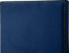 Harlie Navy Velvet Queen Bed - Royal Furniture & Gifts (MI) - Multi Location