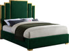 Hugo Green Velvet Queen Bed - Royal Furniture & Gifts (MI) - Multi Location