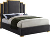 Hugo Grey Velvet Queen Bed - Royal Furniture & Gifts (MI) - Multi Location