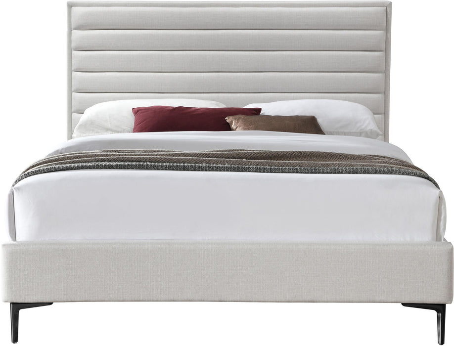Hunter Cream Linen King Bed - Royal Furniture & Gifts (MI) - Multi Location