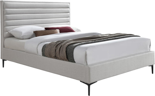 Hunter Cream Linen King Bed - Royal Furniture & Gifts (MI) - Multi Location