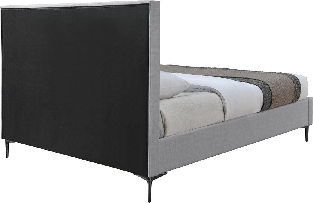 Hunter Grey Linen King Bed - Royal Furniture & Gifts (MI) - Multi Location