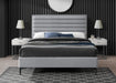 Hunter Grey Linen King Bed - Royal Furniture & Gifts (MI) - Multi Location
