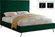 Jasmine Green Velvet Queen Bed - Royal Furniture & Gifts (MI) - Multi Location
