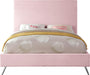 Jasmine Pink Velvet King Bed - Royal Furniture & Gifts (MI) - Multi Location