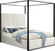 Jax Cream Velvet King Bed - Royal Furniture & Gifts (MI) - Multi Location