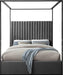 Jax Grey Velvet Queen Bed - Royal Furniture & Gifts (MI) - Multi Location