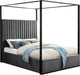 Jax Grey Velvet Queen Bed - Royal Furniture & Gifts (MI) - Multi Location