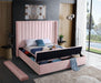 Kiki Pink Velvet Queen Bed (3 Boxes) - Royal Furniture & Gifts (MI) - Multi Location