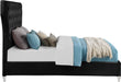 Kira Black Velvet Queen Bed - Royal Furniture & Gifts (MI) - Multi Location