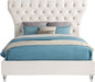 Kira Cream Velvet Queen Bed - Royal Furniture & Gifts (MI) - Multi Location