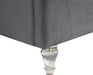 Kira Grey Velvet Queen Bed - Royal Furniture & Gifts (MI) - Multi Location