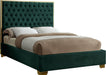 Lana Green Velvet King Bed - Royal Furniture & Gifts (MI) - Multi Location