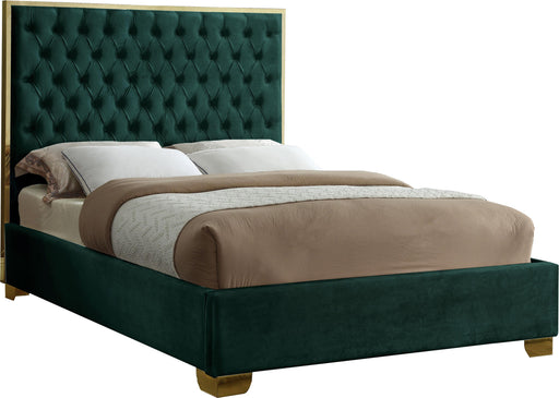 Lana Green Velvet King Bed - Royal Furniture & Gifts (MI) - Multi Location