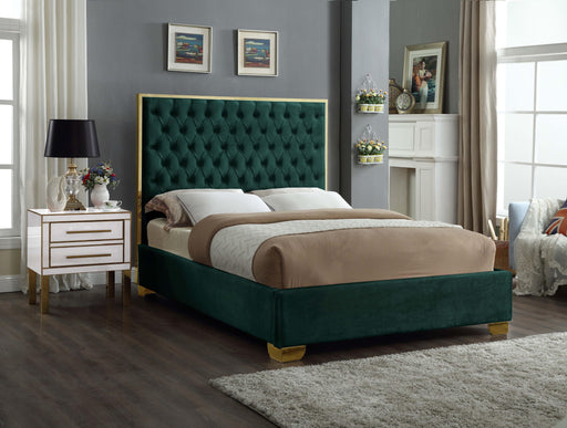 Lana Green Velvet King Bed - Royal Furniture & Gifts (MI) - Multi Location