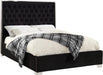Lexi Black Velvet King Bed - Royal Furniture & Gifts (MI) - Multi Location