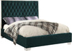 Lexi Green Velvet King Bed - Royal Furniture & Gifts (MI) - Multi Location