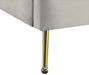 Lily Cream Velvet King Bed - Royal Furniture & Gifts (MI) - Multi Location