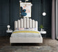 Lily Cream Velvet King Bed - Royal Furniture & Gifts (MI) - Multi Location