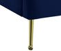 Lily Navy Velvet Queen Bed - Royal Furniture & Gifts (MI) - Multi Location