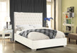 Lexi White Velvet King Bed - Royal Furniture & Gifts (MI) - Multi Location