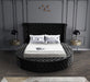 Luxus Black Velvet King Bed (3 Boxes) - Royal Furniture & Gifts (MI) - Multi Location