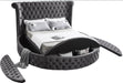 Luxus Grey Velvet Queen Bed (3 Boxes) - Royal Furniture & Gifts (MI) - Multi Location