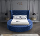 Luxus Navy Velvet Queen Bed (3 Boxes) - Royal Furniture & Gifts (MI) - Multi Location