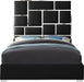 Milan Black Faux Leather Queen Bed - Royal Furniture & Gifts (MI) - Multi Location