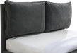 Misha Pepper Black Polyester Fabric King Bed (3 Boxes) - Royal Furniture & Gifts (MI) - Multi Location