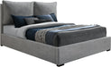 Misha Light Grey Polyester Fabric King Bed (3 Boxes) - Royal Furniture & Gifts (MI) - Multi Location